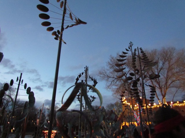 2012-12-24 farolito tour on Canyon Road, Santa Fe, NM 001