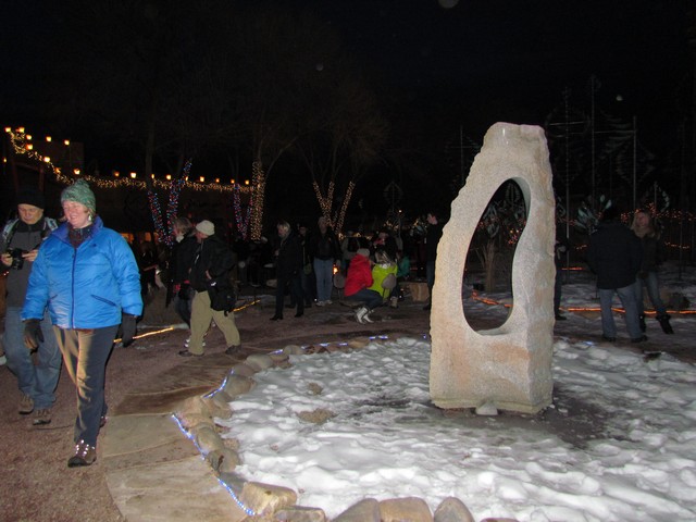 2012-12-24 farolito tour on Canyon Road, Santa Fe, NM 013