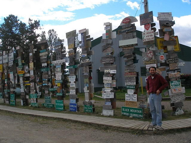 2006-08-25 Sign Post Forest, Watson Lake, BC, Canada 02
