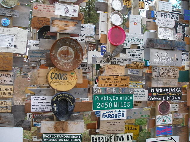 2006-08-25 Sign Post Forest, Watson Lake, BC, Canada 07