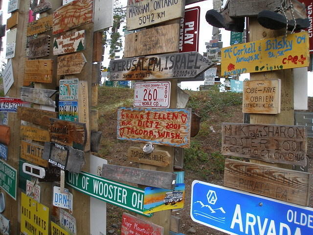 2006-08-25 Sign Post Forest, Watson Lake, BC, Canada 09