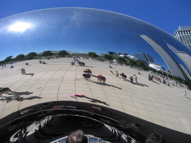 14-Millinium Park-portrait in Bean