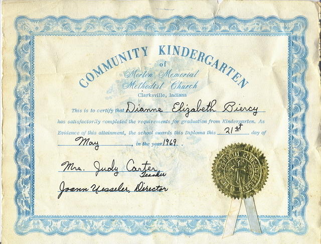 1969-Dianne Kindergarten