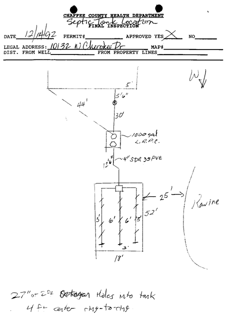 10132 W Cherokee - Septic System Map