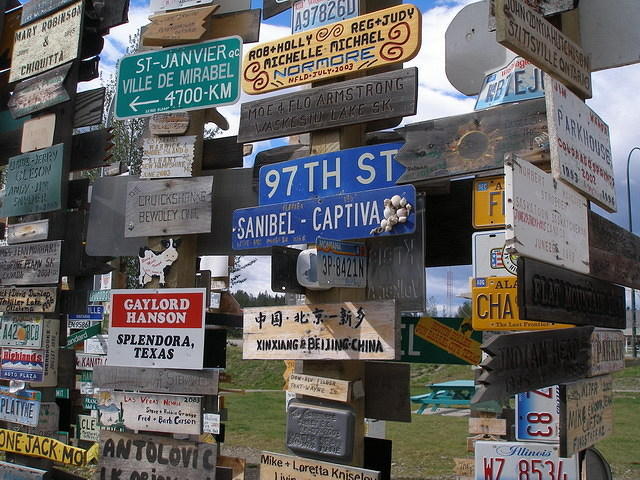 2006-08-25 Sign Post Forest, Watson Lake, BC, Canada 21