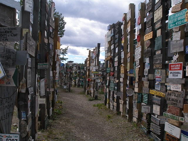 2006-08-25 Sign Post Forest, Watson Lake, BC, Canada 22