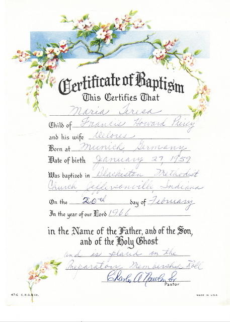 1966-Teresa Baptism