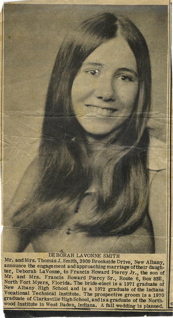 1972-Debbie engagement announcement