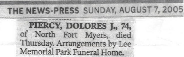 2005-Dolores Piercy Obit