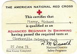 1971-Richard swimming card