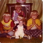 1977- Mike, Tony, Tim Hill-Melissa Hodges- Jeffery Piercy2